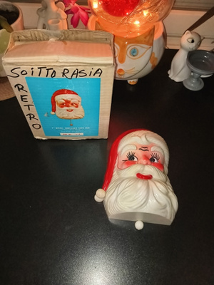 Retro joulupukki soittorasia