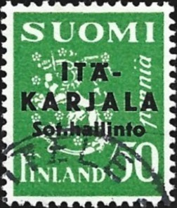 1941 I-K Musta lp 50 p leimattu normaali A LaPe I-K 1 I