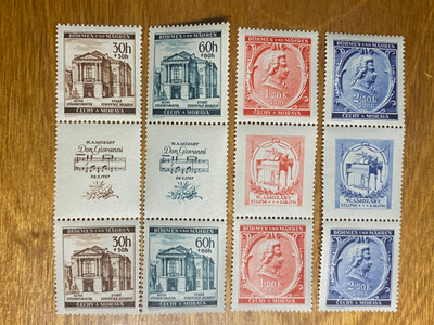 SAKSA BÖHMEN MÄHREN W.A MOZARTIN KUOLEMASTA 150 V.**