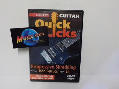 QUICK LICKS PROGRESSIVE SHREDDING, STYLE: PETRUCCI UUSI DVD