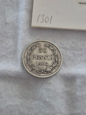 50 penniä 1908, Suomi