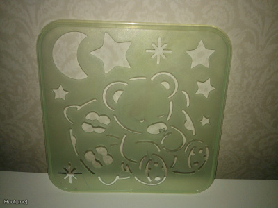 Tupperware piirrustuslevy : Tiwi nalle + uninalle