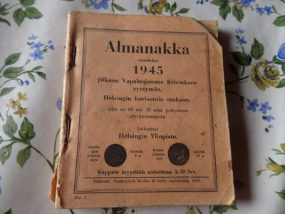 huuda syntymavuotesi almanakka 1945