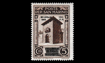 San Marino 271 ** Fasismin loppu 5C (1943)