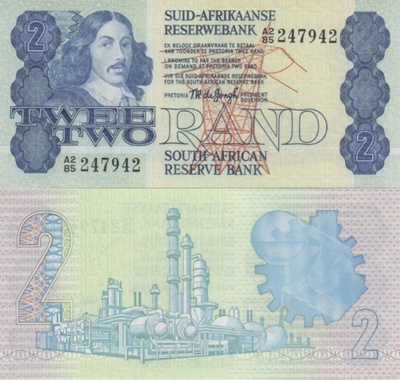 (B0029) SOUTH AFRICA, 1978-1981 (ND). 2 Rand. P-118a. UNC