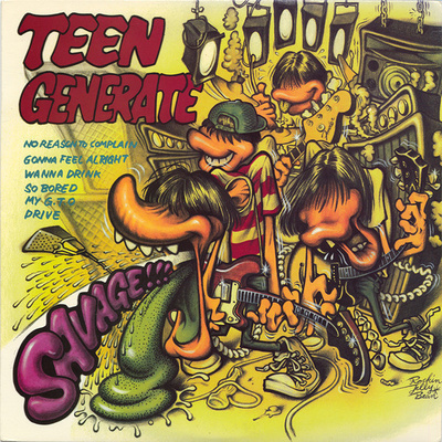 Teengenerate - Savage!!! 10" Vinyyli