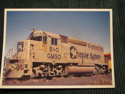 Dieselveturi B&O GM50.Baltimore &Ohio Railroad