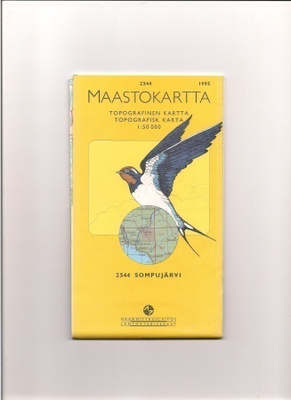 Maastokartta 1:50 000 Sompujärvi