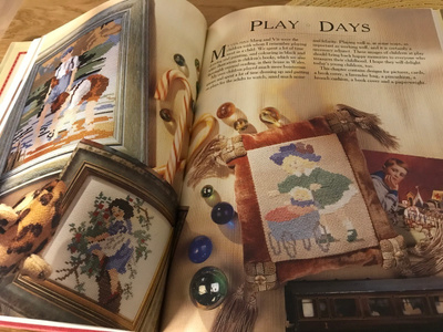 Ristipistomallikirja Childhood Days in Cross Stitch / DMC