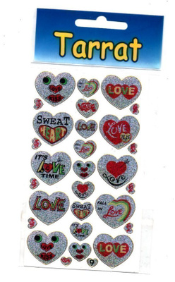 TARRAT °°LOVE....SWEAT HEART°° /Papron (Hologrammi Kimalle)