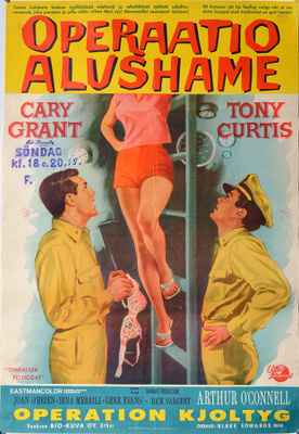 Elokuvajuliste: Operaatio Alushame (Cary Grant)