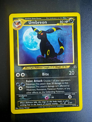 Pokemon kortti Umbreon Neo Discovery holo