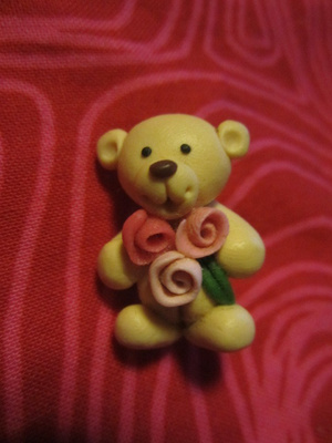 Rintaneula / Nalle kork. 3 cm