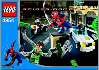 Lego Ohjekirja 4854 : Doc Ock's Bank Robbery ( Spider-Man )
