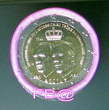 2014 LUXEMBURG 2 euro rulla GRAND-DUC JEAN