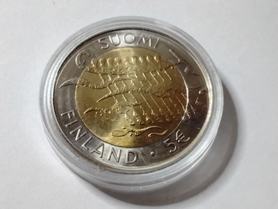 Suomi 5 euro 2007 BU, itsenäisyys 90v