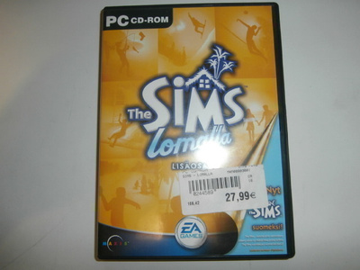 PC CD THE SIMS LOMALLA LISÄOSA
