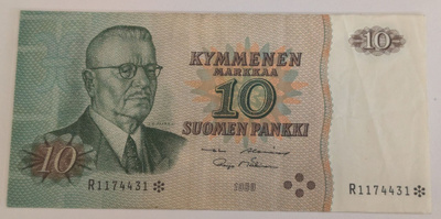 10 Markkaa 1980 tähti R1174431