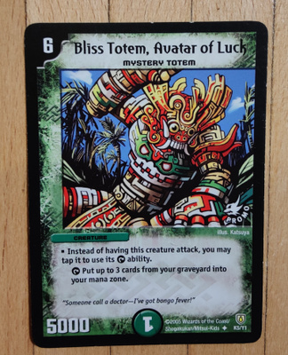 Duel masters - Bliss totem Avatar of Luck