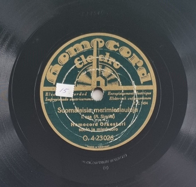 Savikiekko 1929 - Homocord orkesteri - Homocord O. 4-23026