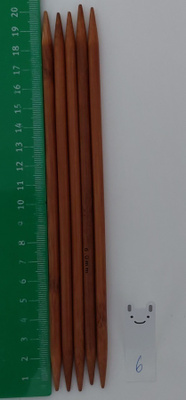 Bambu 20 cm 5 kpl sukkapuikko 6 mm