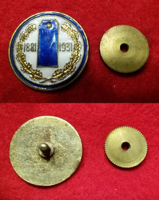 Suomen Rakuunapataljoonan toverimerkki 1881-1931