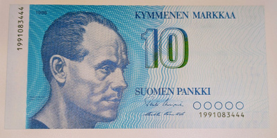 10 Markkaa 1986 korvaava 199108344