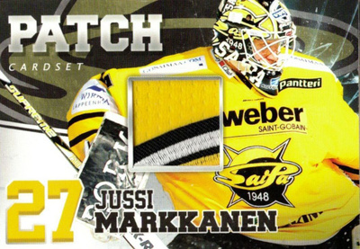 2014-15 Cardset  JUSSI MARKKANEN SaiPa Patch