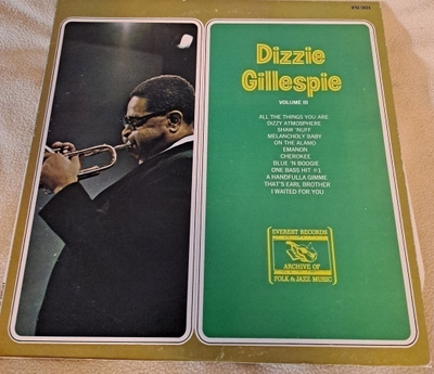 DIZZIE GILLESPIE : VOLUME III   LP