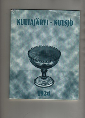 Nuutajärven lasitehtaan tuotekuvasto 1926, np., nid, K3