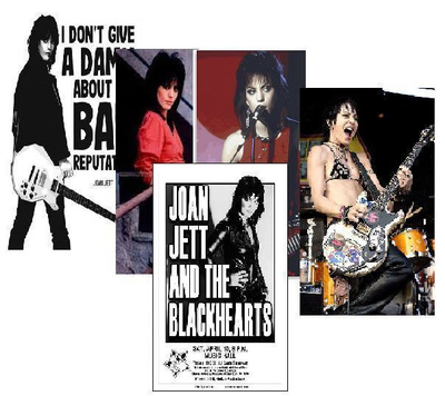 JOAN JETT --- julistesetti 5kpl --- 21cm x 30cm #1