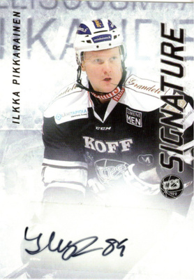 2015-16 Cardset ILKKA PIKKARAINEN TPS Signature nimmari