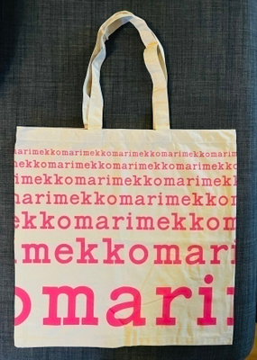 Marimekko logokassi, vaaleanpunainen, uusi