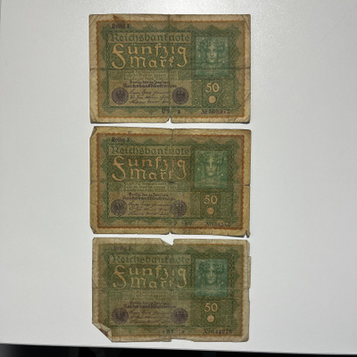 Saksa 50 mark 1919 (3kpl)