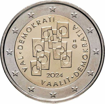 SUOMI ERIKOISEURO 2 EUROA 2024 (VAALIT JA DEMOKRATIA)