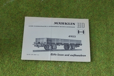 #A74 Märklin koottavan vaunun 4903 asennusohje