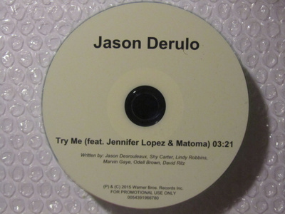 Jason Derulo • Try Me PROMO CDr-Single