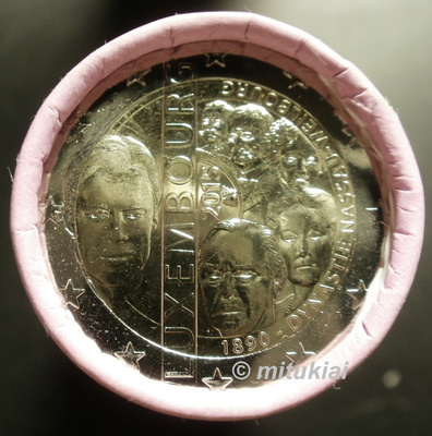 Luxemburg 2 euro 2015 juhlaraha Nassau-Weilburg, UNC