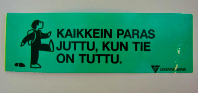 Retro tarra: Liikenneturva