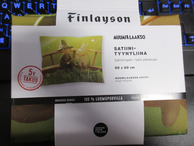 FINLAYSON MUUMILAAKSON KEVÄT SATIINI TYYNYLIINA