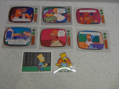 SIMPSON KUVAT 6 kpl + 2 kpl BART SIMPSON