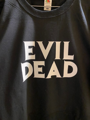 Evil Dead teksti t-paita