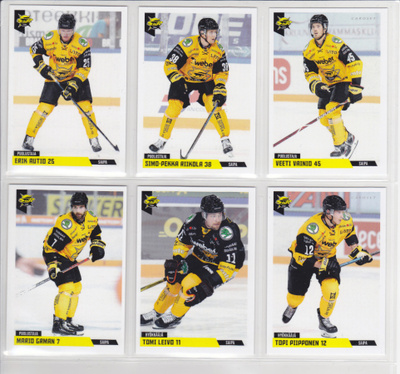 2019-20 Cardset Series 2 SaiPa Team Set 12 korttia (121-132)