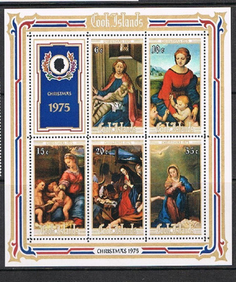 Cook Islands 1975 - Joulu Christmas ++ blokki