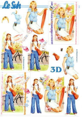 3D "°TYTÖN HARRASTUKSET...PYÖRÄILY & SKEITTAUS°" /Le Suh