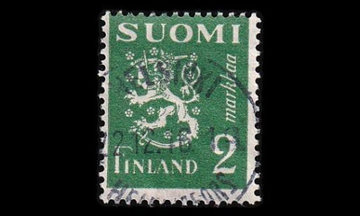 303 o Leijona 2 mk loisto Helsinki 22.12.46 (1945)