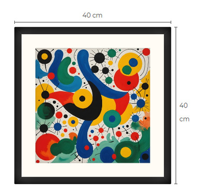 Uusi uniikki abstrakti art print taulu 40 cm x 40 cm
