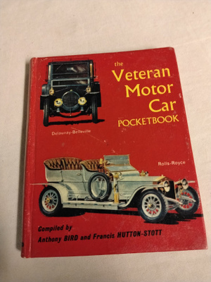 veteran moror car pocketbook