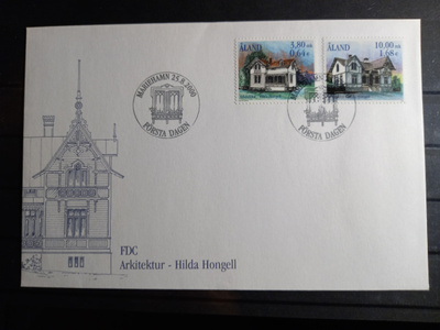 ÅLAND EPK FDC 8/2000: Arkkitehtuuria sarja