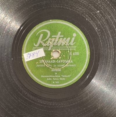 Savikiekko 1951 - Justeeri (Kauko Käyhkö) - Rytmi R 6110